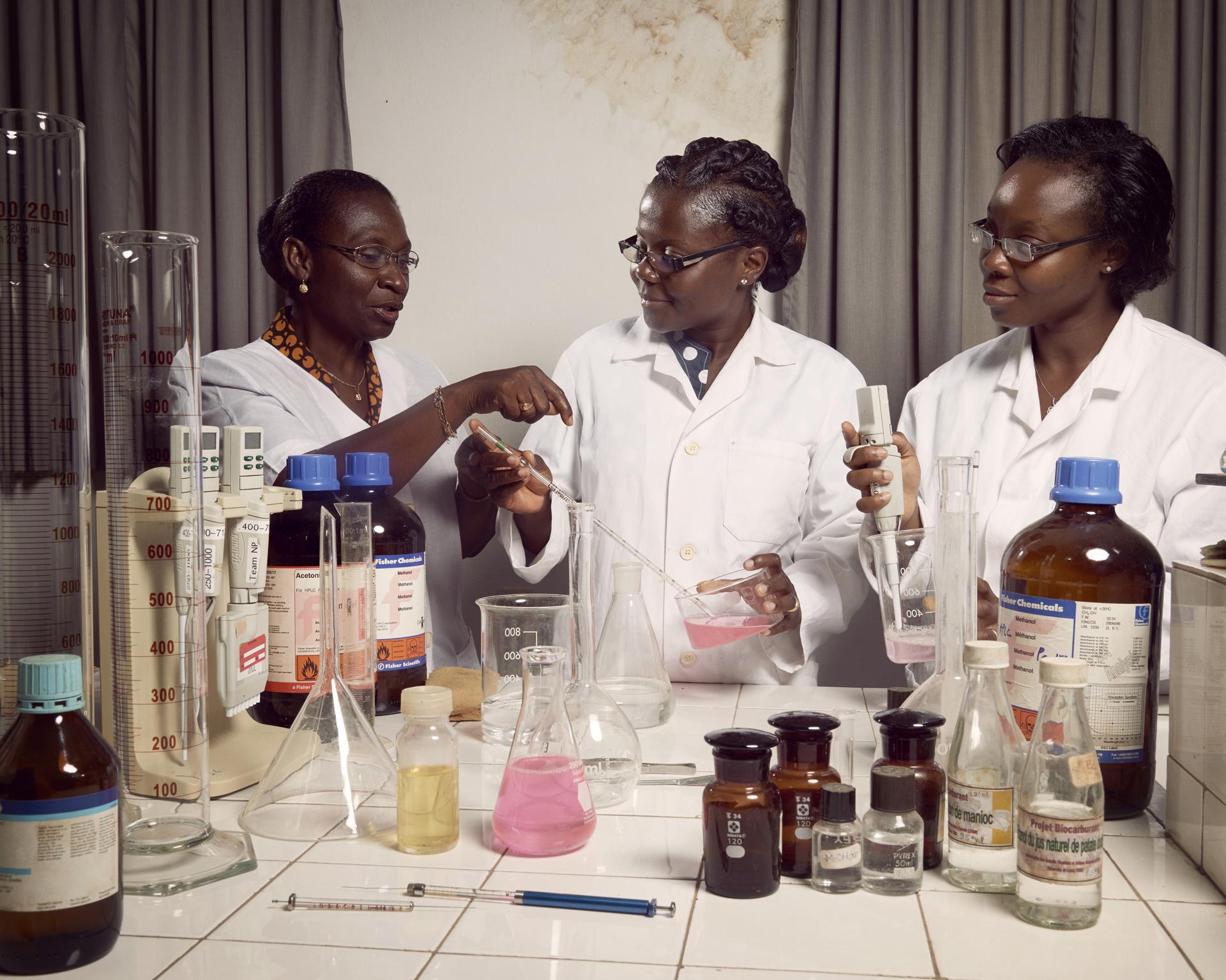 Professor Amivi Kafui Tete-Benissan teaches cell biology and biochemistry in Togo. Photo: World Bank, Stephan Gladieu